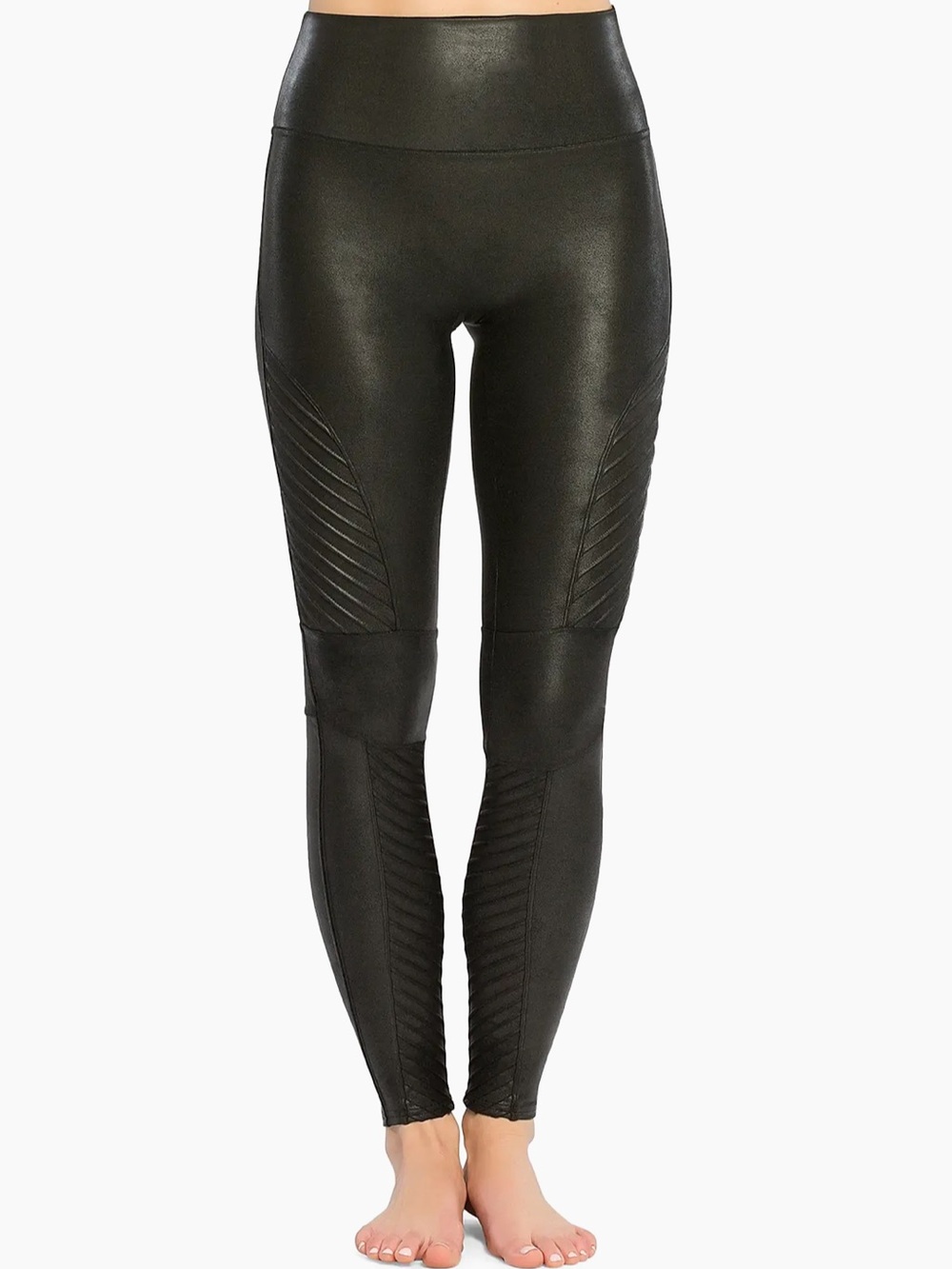 Spanx Faux Leather Moto Leggings - Picture 2 of 9